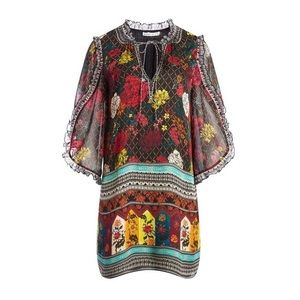 NWOT 🌟Alice + Olivia🌟 Julius Floral Mini Dress XL
